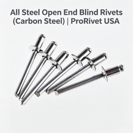 Heavy-Duty Steel Pop Rivets - Domed, Large Flange & Countersunk 120° | High Tensile Fasteners